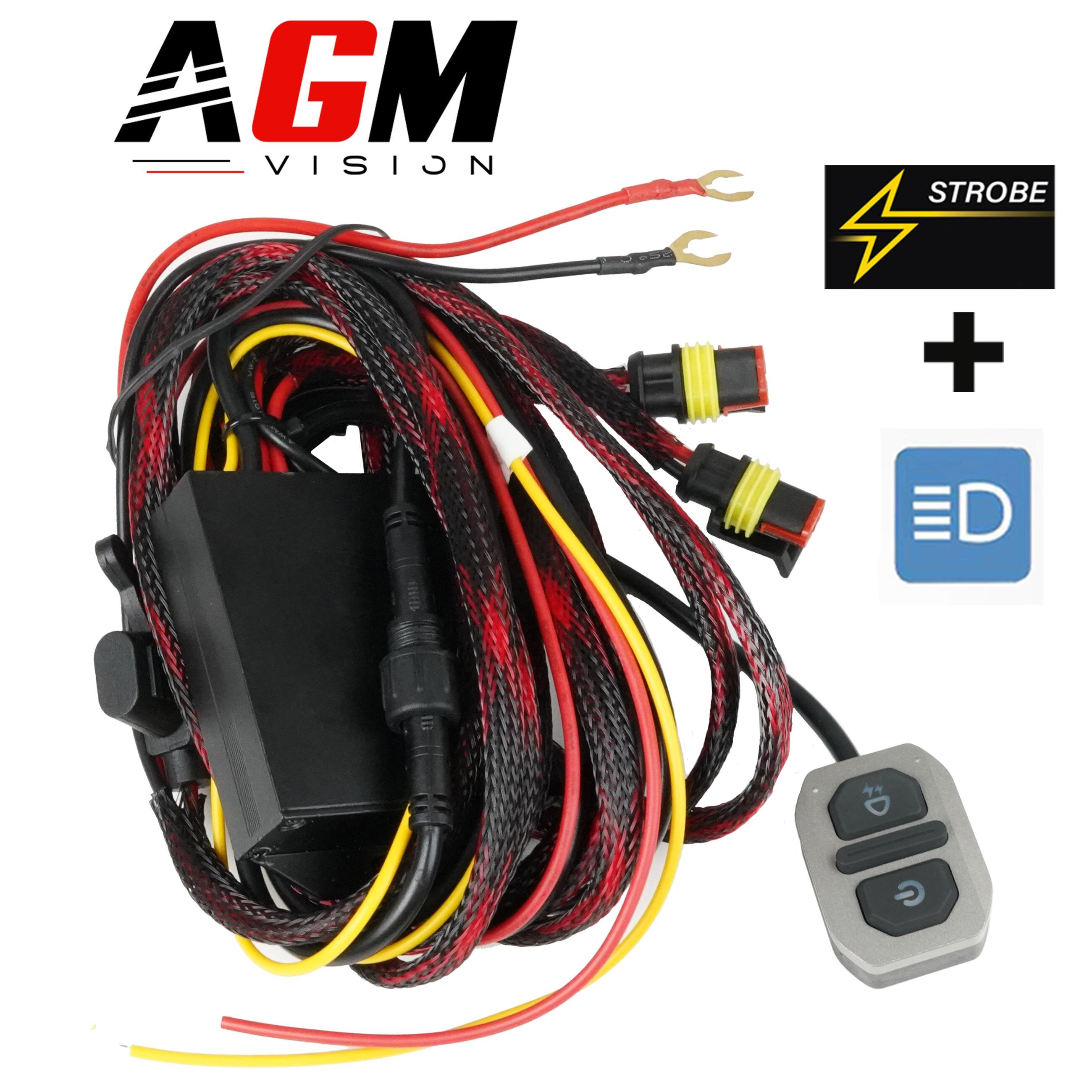 Câblage moto pour activation phare LED & strobe